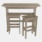 Highwood Usa Lehigh 3pc Bar Height Outdoor Patio Furniture Balcony Set AD-KITBALC2-WBR - alternate 1